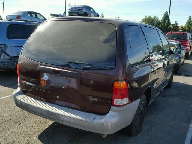 2FMZA5140XBA17419 - 1999 FORD WINDSTAR L BROWN photo 4