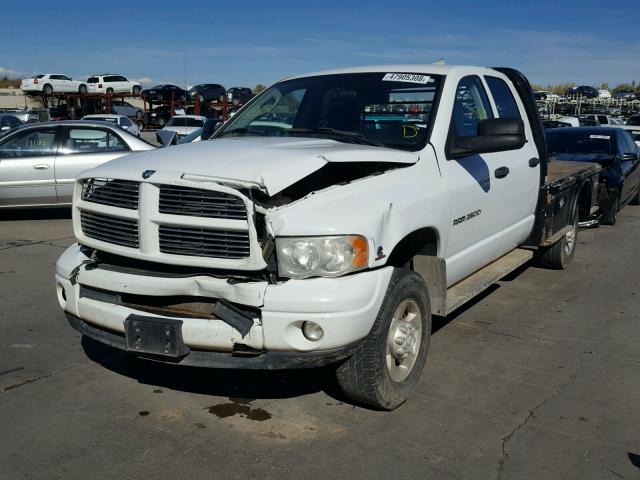 3D7KU28C23G862438 - 2003 DODGE RAM 2500 S WHITE photo 2