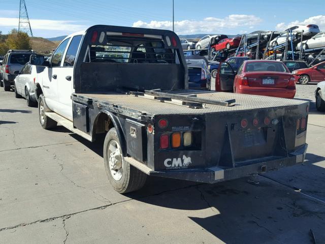 3D7KU28C23G862438 - 2003 DODGE RAM 2500 S WHITE photo 3