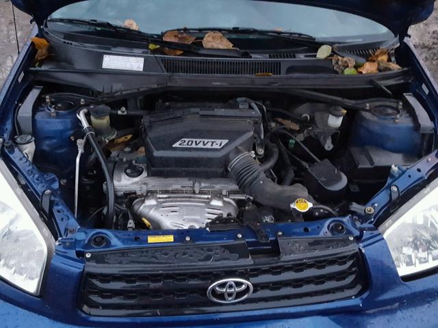 JTEHH20V826014906 - 2002 TOYOTA RAV4 BLUE photo 7