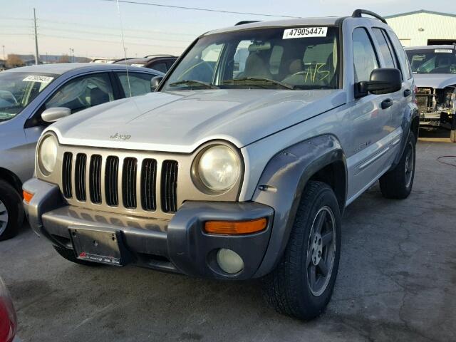 1J4GL48K03W693375 - 2003 JEEP LIBERTY SP SILVER photo 2