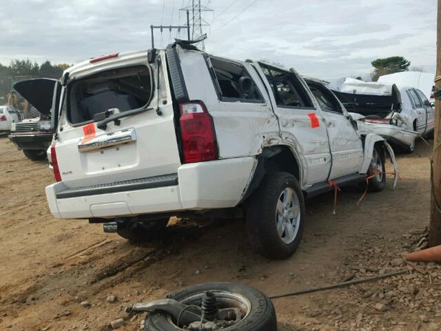 1J8HG48K47C676318 - 2007 JEEP COMMANDER WHITE photo 4