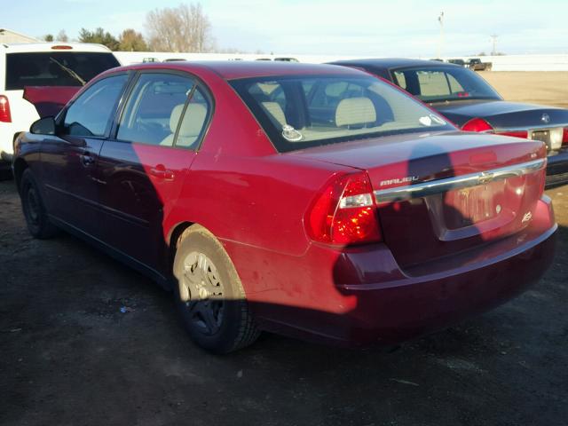 1G1ZS58F47F164617 - 2007 CHEVROLET MALIBU LS BURGUNDY photo 3