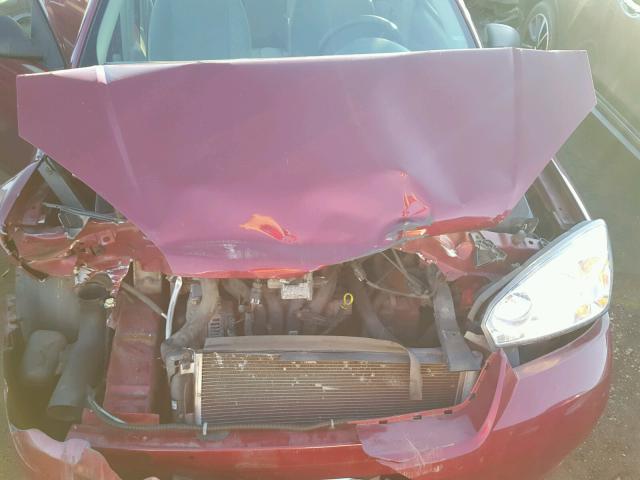 1G1ZS58F47F164617 - 2007 CHEVROLET MALIBU LS BURGUNDY photo 7