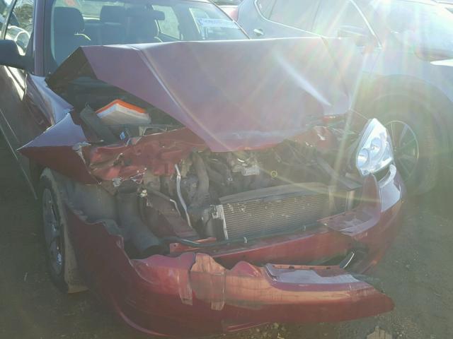 1G1ZS58F47F164617 - 2007 CHEVROLET MALIBU LS BURGUNDY photo 9