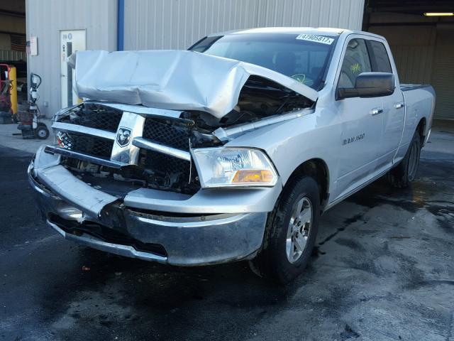 1D7RB1GP1BS651807 - 2011 DODGE RAM 1500 SILVER photo 2