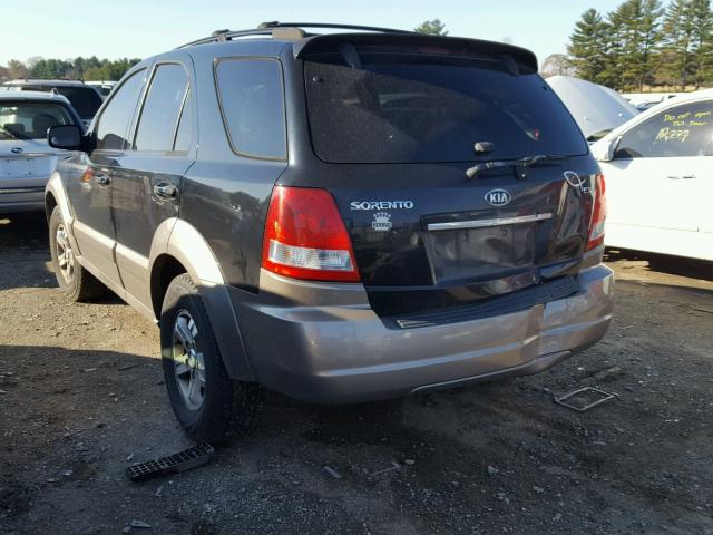 KNDJD733165635571 - 2006 KIA SORENTO EX BLACK photo 3