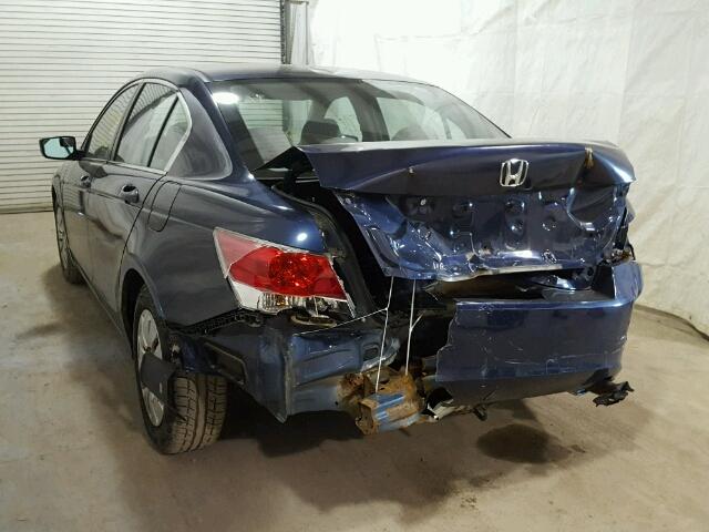 1HGCP26358A069490 - 2008 HONDA ACCORD LX BLUE photo 3