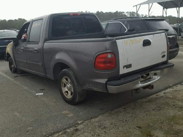 1FTRW07692KC13424 - 2002 FORD F150 SUPER GRAY photo 3