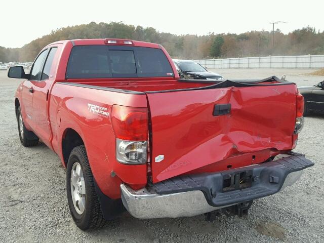 5TFBV54127X010959 - 2007 TOYOTA TUNDRA DOU RED photo 3