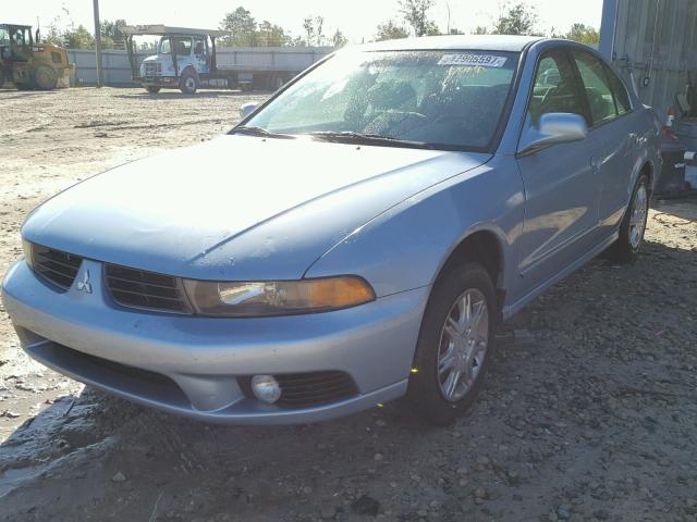 4A3AA46GX3E209523 - 2003 MITSUBISHI GALANT ES BLUE photo 2