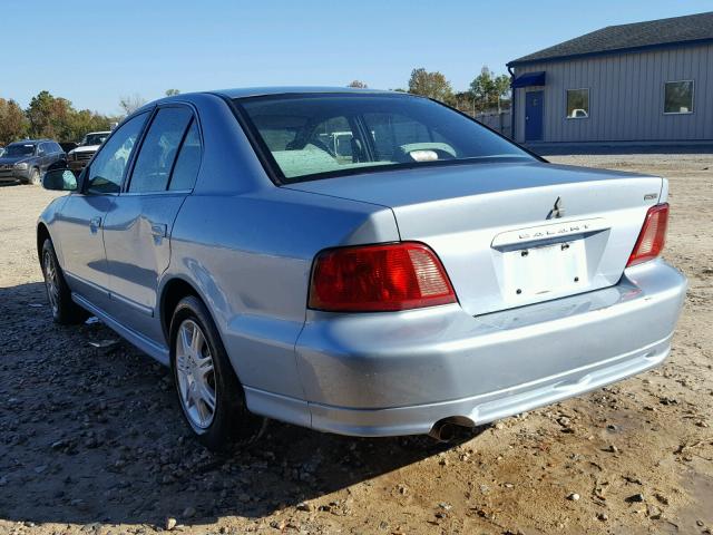 4A3AA46GX3E209523 - 2003 MITSUBISHI GALANT ES BLUE photo 3