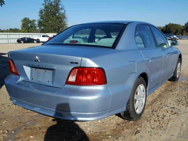 4A3AA46GX3E209523 - 2003 MITSUBISHI GALANT ES BLUE photo 4