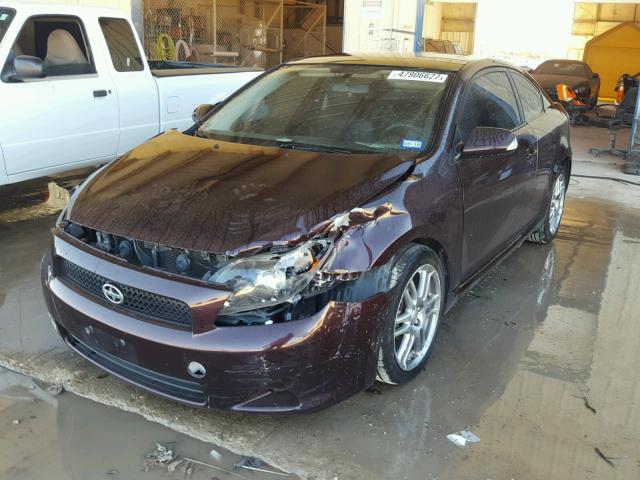 JTKDE167180243155 - 2008 SCION TC PURPLE photo 2