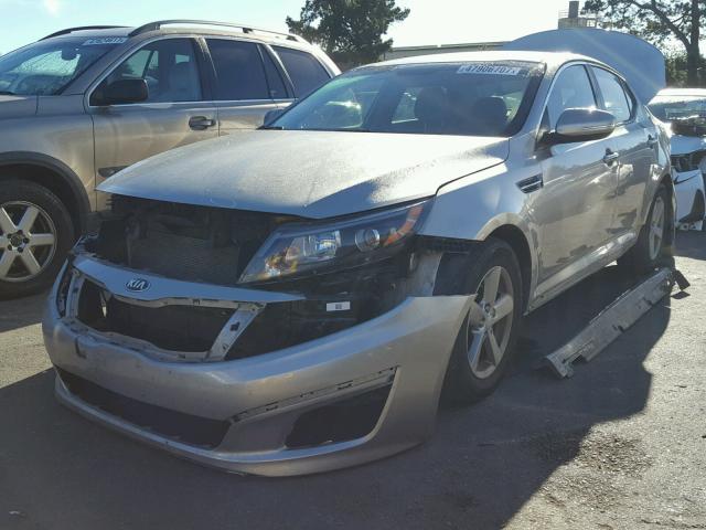 5XXGM4A74FG464079 - 2015 KIA OPTIMA LX SILVER photo 2