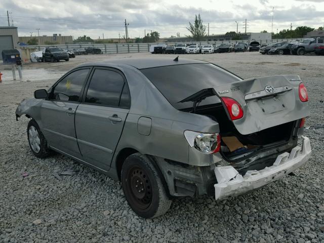 1NXBR32E54Z267573 - 2004 TOYOTA COROLLA GRAY photo 3