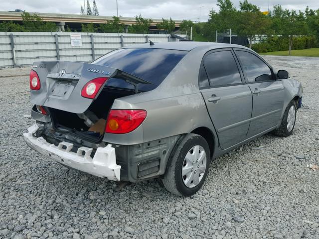 1NXBR32E54Z267573 - 2004 TOYOTA COROLLA GRAY photo 4