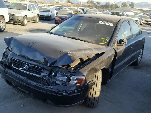 YV1RS64A742324221 - 2004 VOLVO S60 BLACK photo 2