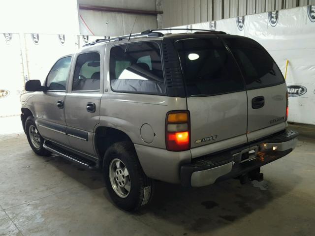 1GNEC13T51J162041 - 2001 CHEVROLET TAHOE C150 BEIGE photo 3