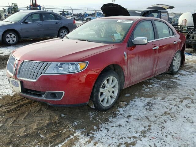 3LNHL2JC2CR821048 - 2012 LINCOLN MKZ RED photo 2