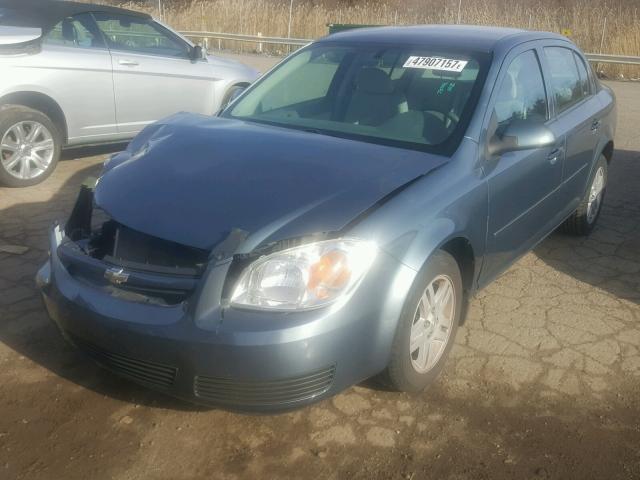 1G1AL52F257561494 - 2005 CHEVROLET COBALT LS BLUE photo 2