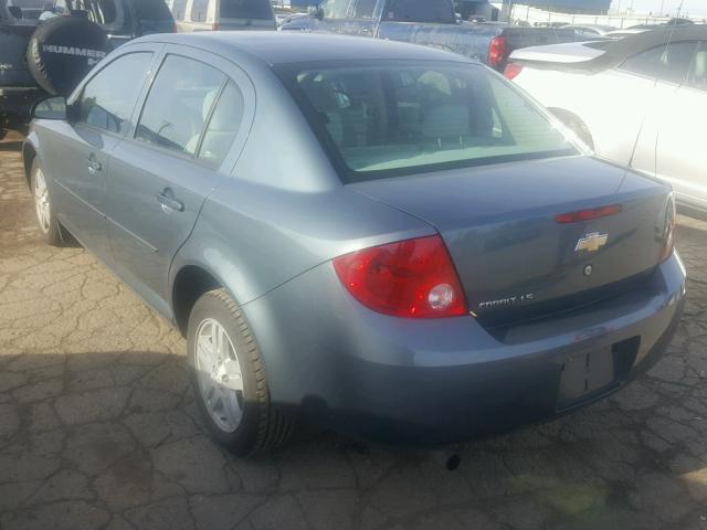 1G1AL52F257561494 - 2005 CHEVROLET COBALT LS BLUE photo 3