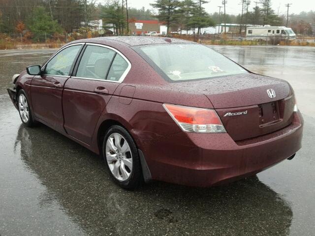 1HGCP2F84AA031542 - 2010 HONDA ACCORD EXL MAROON photo 3