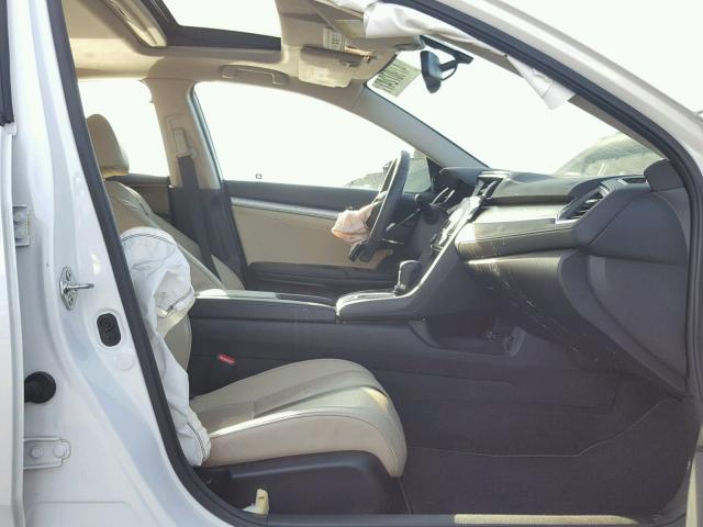 19XFC1F73HE000931 - 2017 HONDA CIVIC EXL WHITE photo 5
