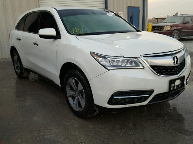 5FRYD3H29FB012123 - 2015 ACURA MDX WHITE photo 1