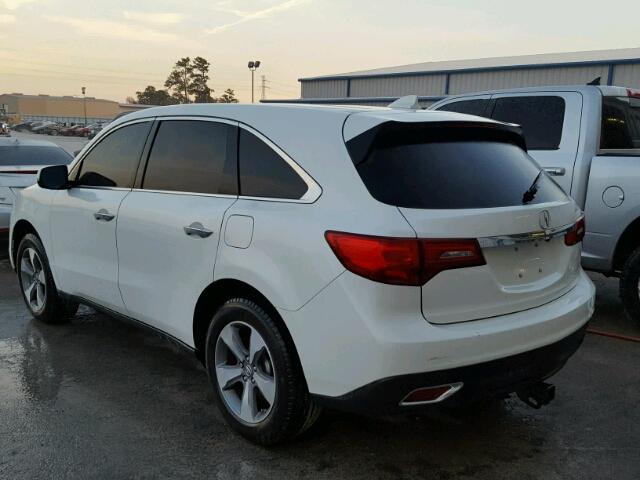 5FRYD3H29FB012123 - 2015 ACURA MDX WHITE photo 3