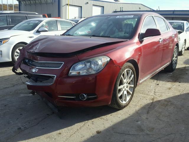 1G1ZK57709F122829 - 2009 CHEVROLET MALIBU LTZ RED photo 2