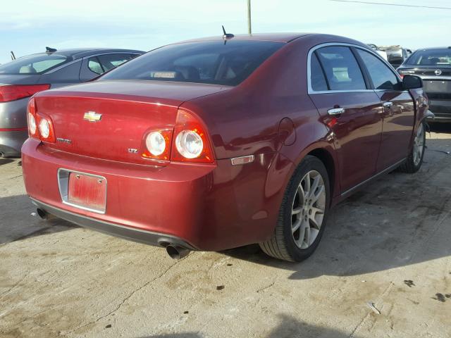 1G1ZK57709F122829 - 2009 CHEVROLET MALIBU LTZ RED photo 4