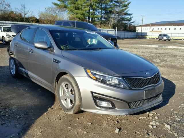 5XXGM4A72FG493970 - 2015 KIA OPTIMA LX SILVER photo 1