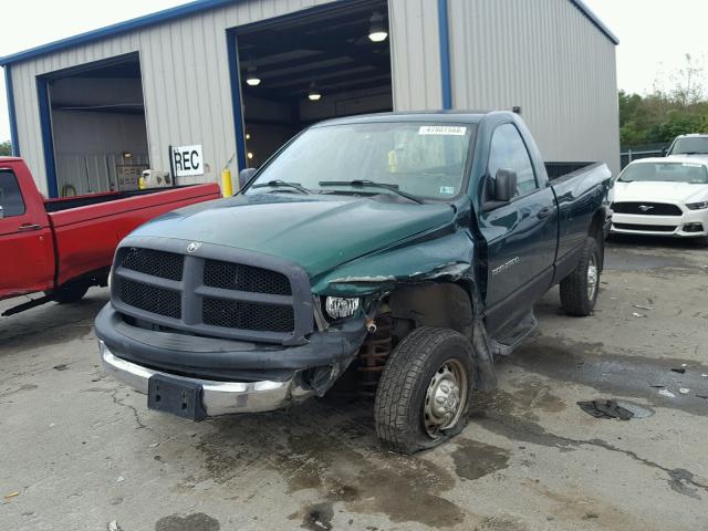 3D7KU26D04G133772 - 2004 DODGE RAM 2500 S მწვანე ფოტო 2