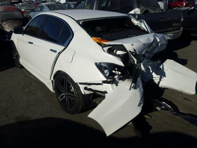 1HGCR2F56HA306001 - 2017 HONDA ACCORD SPO WHITE photo 3