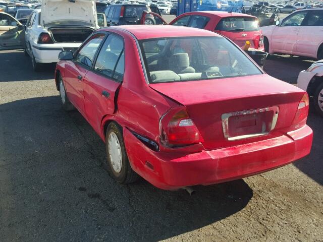 JA3AY26C51U044644 - 2001 MITSUBISHI MIRAGE ES RED photo 3