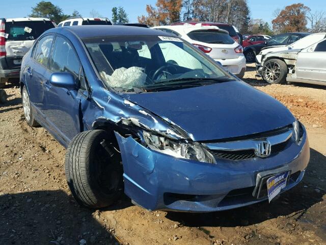 2HGFA1F52AH310018 - 2010 HONDA CIVIC LX BLUE photo 1