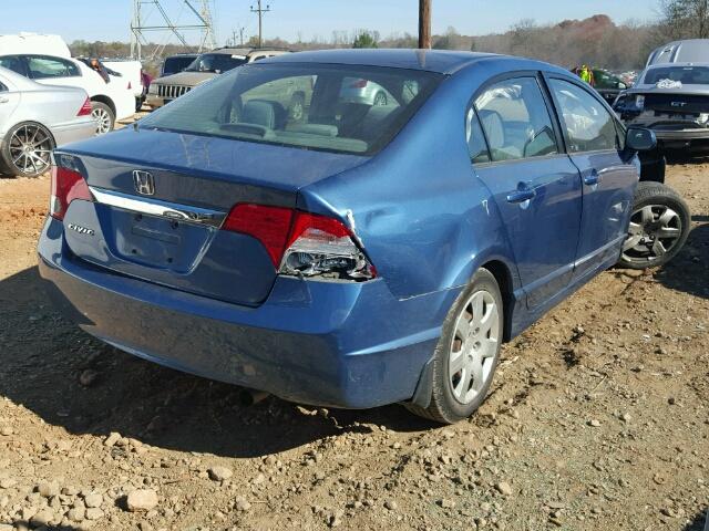 2HGFA1F52AH310018 - 2010 HONDA CIVIC LX BLUE photo 4