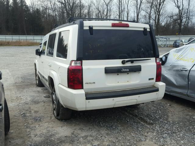 1J8HG48P87C600984 - 2007 JEEP COMMANDER WHITE photo 3