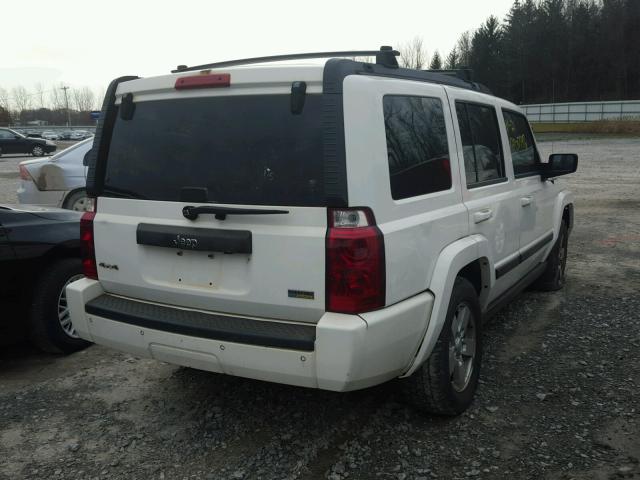 1J8HG48P87C600984 - 2007 JEEP COMMANDER WHITE photo 4