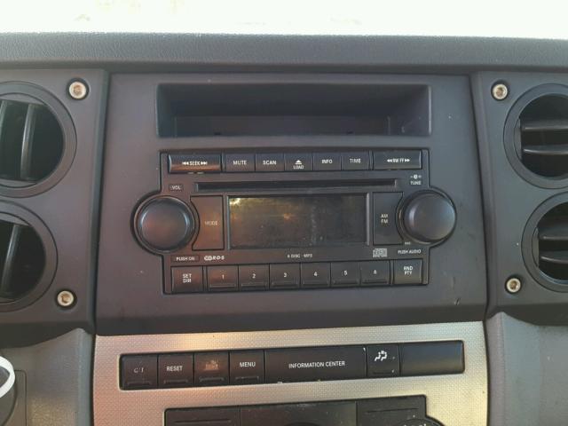 1J8HG48P87C600984 - 2007 JEEP COMMANDER WHITE photo 9