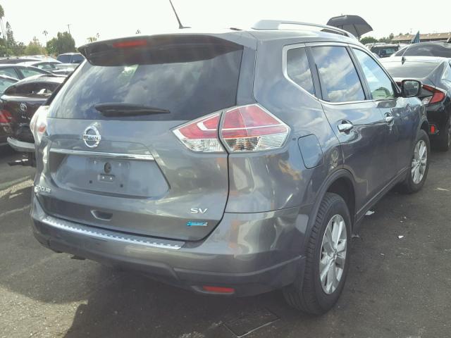 5N1AT2ML9EC828772 - 2014 NISSAN ROGUE S GRAY photo 4