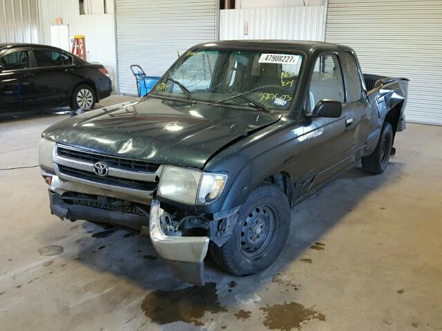 4TAVL52NXVZ227603 - 1997 TOYOTA TACOMA GREEN photo 2