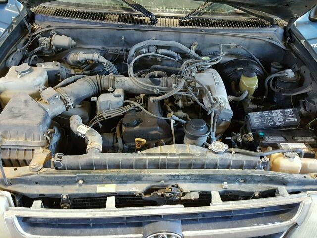 4TAVL52NXVZ227603 - 1997 TOYOTA TACOMA GREEN photo 7