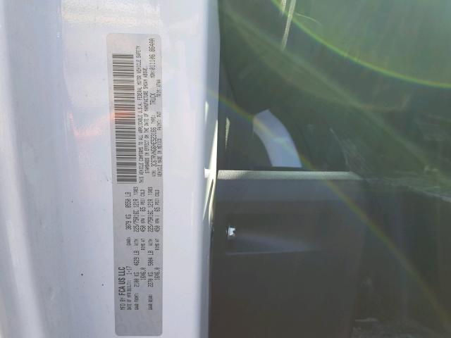 3C6TRVNG6HE523166 - 2017 RAM PROMASTER WHITE photo 10