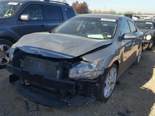 1N4AA51E39C844334 - 2009 NISSAN MAXIMA S GRAY photo 2