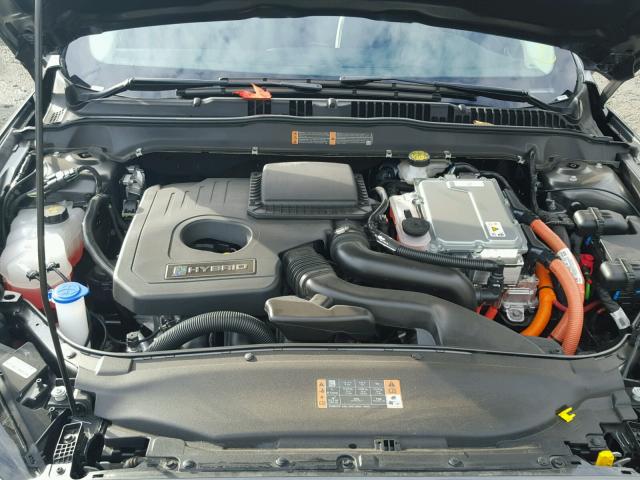 3FA6P0RU0JR206003 - 2018 FORD FUSION TIT GRAY photo 7