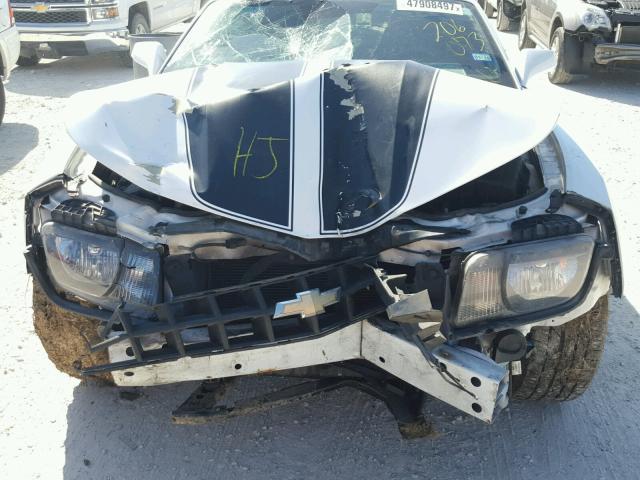 2G1FF3DD2B9206073 - 2011 CHEVROLET CAMARO LT WHITE photo 7