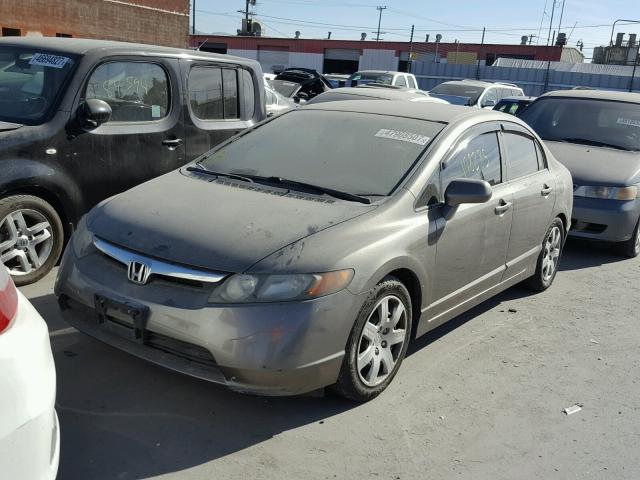 2HGFA165X8H312075 - 2008 HONDA CIVIC LX BROWN photo 2