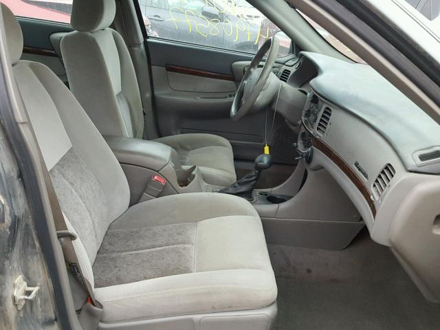 2G1WF52E659115903 - 2005 CHEVROLET IMPALA GRAY photo 5